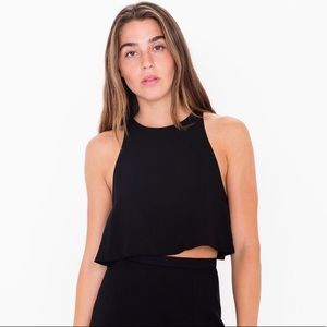 American Apparel Black Lulu Top